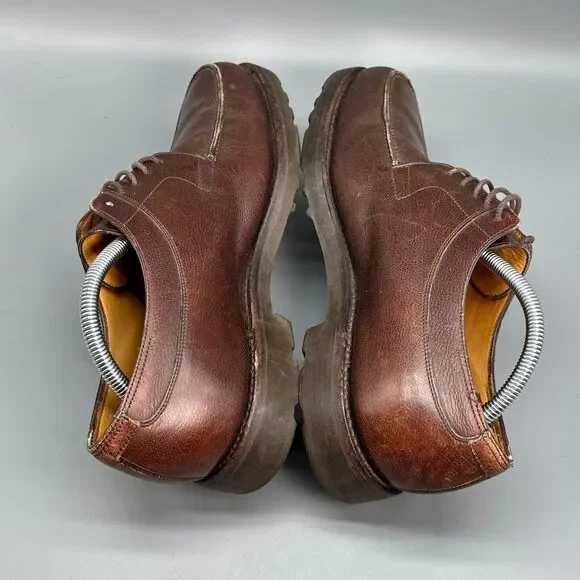 靴 JOHN LOBB BARROS Barros' Brown Leather Split Toe Derby UK 8.5